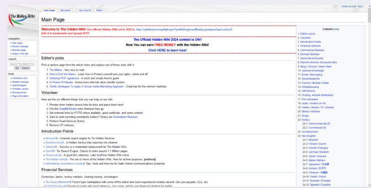 links the hidden wiki