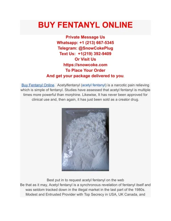 can you buy fentanyl